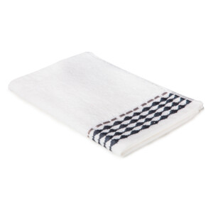 Hand Towel, Puzzle Design (41x66)cm, White