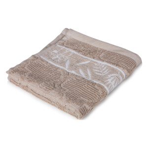 Face Towel Forest Design (33x33)cm, Beige