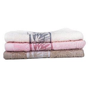 Face Towel Forest Design (33x33)cm, Beige