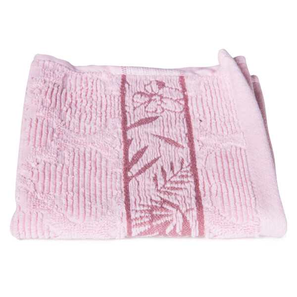 Face Towel Forest Design (33x33)cm, Pink