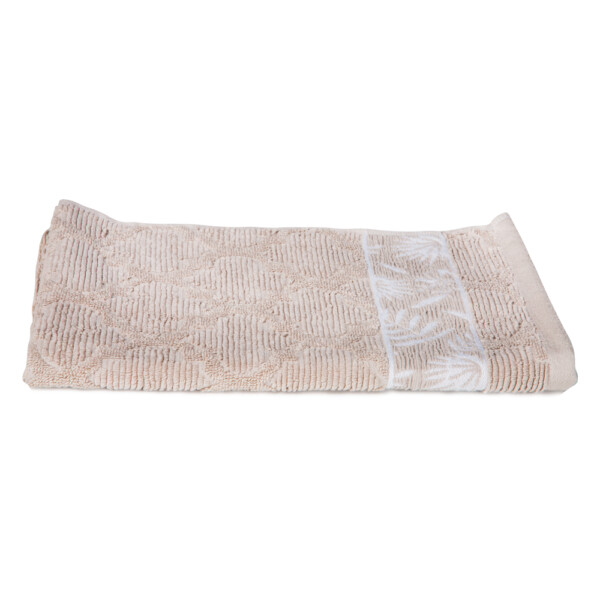 Hand Towel, Forest Design: (41x66)cm, Beige