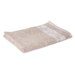 Hand Towel, Forest Design: (41x66)cm, Beige