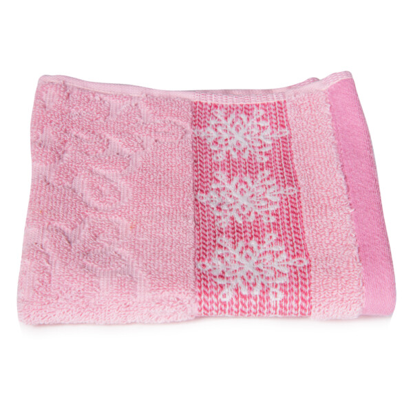 Flake Face Towel: (33x33)cm, Tea Rose