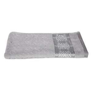 Flake Hand Towel: (41x66)cm, Grey