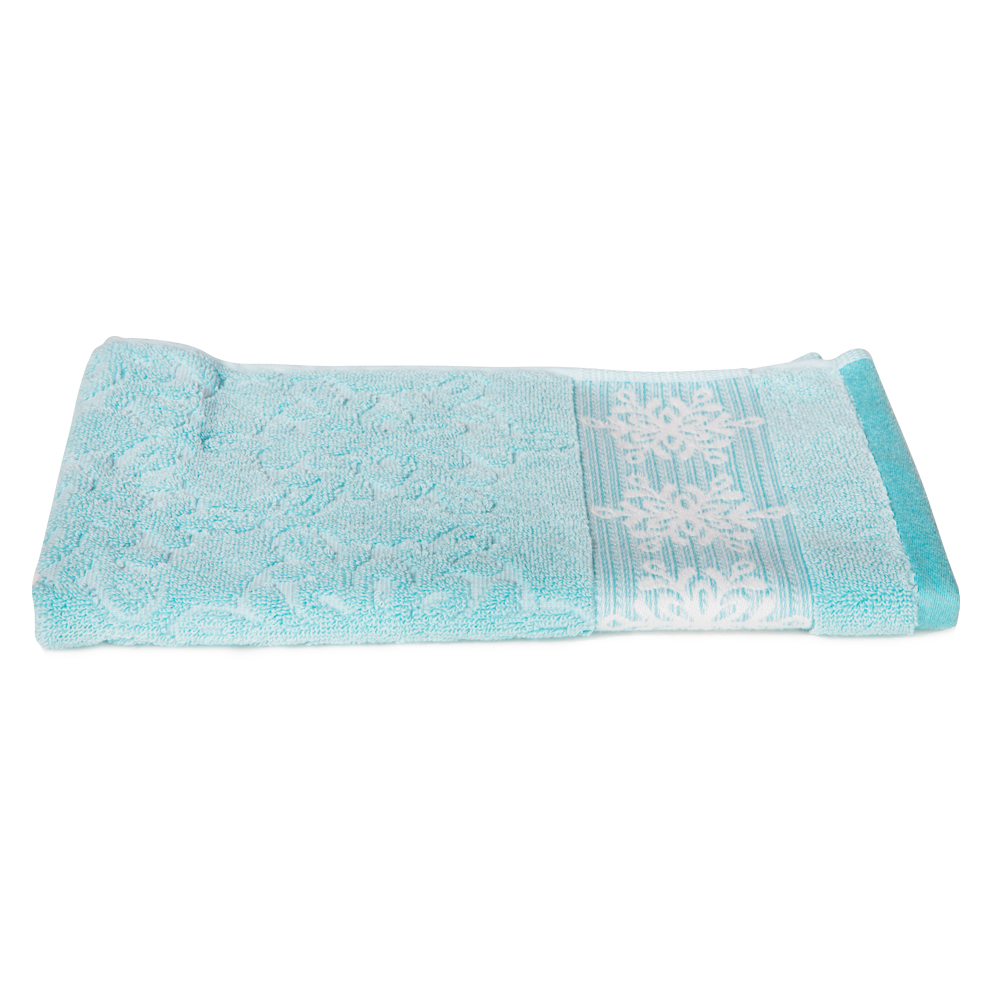 Flake Hand Towel: (41x66)cm, Light Blue