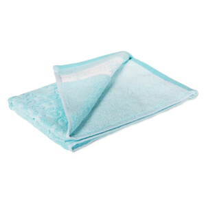 Flake Hand Towel: (41x66)cm, Light Blue