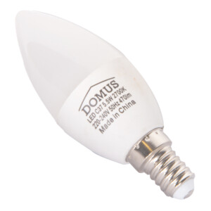 Candle LED Bulb: 5.5W 470LM, E14 2700K