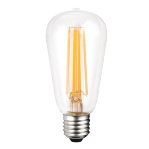 Domus /FSL: Filament LED Bulb, E27 ST56 240V, 6.5W 800LM, 300°, 2700K Clear
