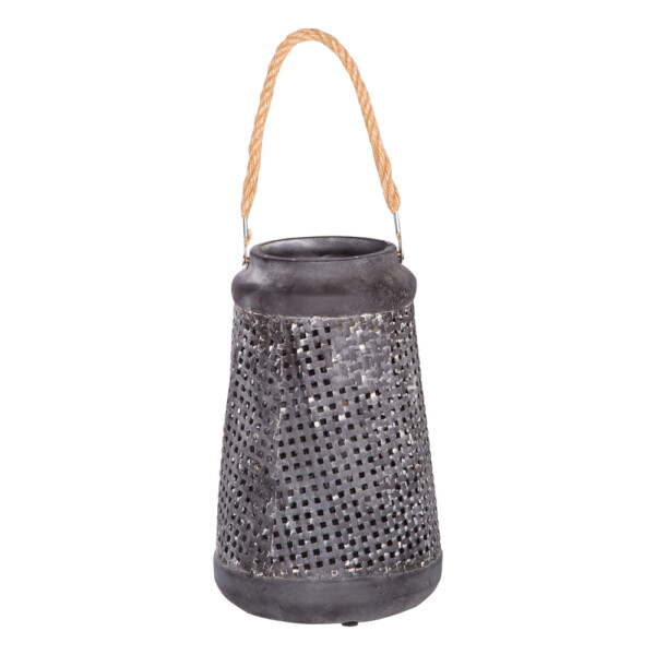 Metal Candle Lantern: 15x15x23cm Ref.MW005614-1