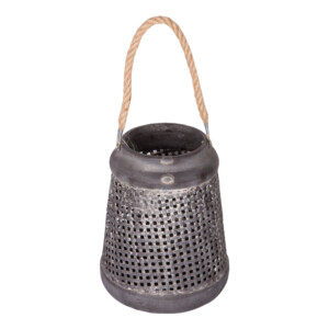 Metal Candle Lantern: 14.5x14.5x18cm Ref.MW005614-2