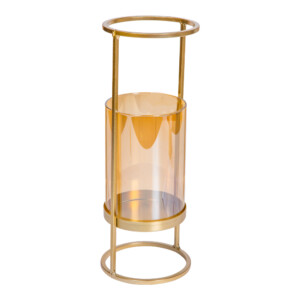 ALLBRIGHT: Metal/Glass Lantern; (10.3x10.3x27.5)cm