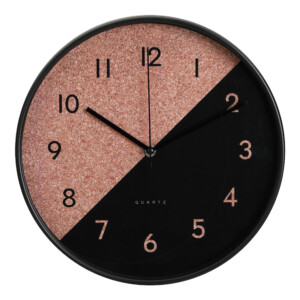 Halfell Quartz Round Wall Clock; Diameter 12cm