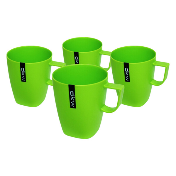 Mug Set, 4pc (14Oz) Net Bag, Lime