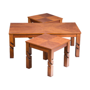 KHALIFA: Coffee Table + 2 Side Tables