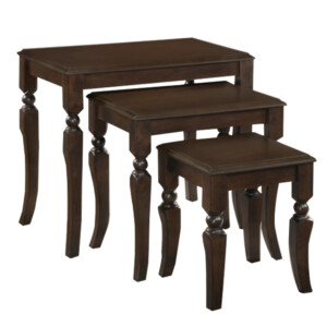 Cooper: Wooden Nesting Table Set, 3pc Set, Cappuccino