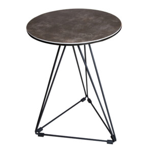 NICE: End Table-Glass/Porcelain Top (3MM); 40x40cm Ref.VC9603-E