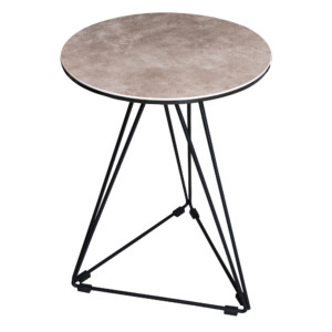 NICE: End Table-Glass/Porcelain Top (3MM); 40x40cm Ref.VC9603-E