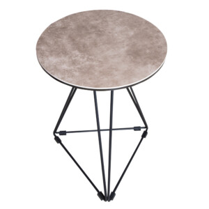 NICE: End Table-Glass/Porcelain Top (3MM); 40x40cm Ref.VC9603-E