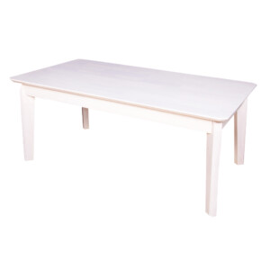 Coffee Table, Wood Top: (106x56x45)cm , White