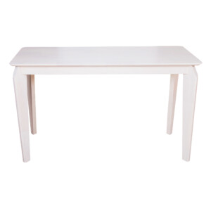 Console Table, Wood Top: (120x40x74)cm, WhiteWash