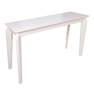 Console Table, Wood Top: (120x40x74)cm, WhiteWash