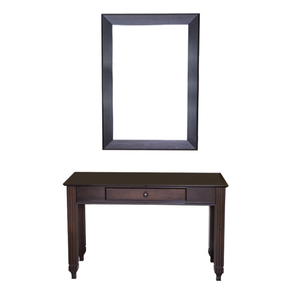 Console Table + Mirror, Expresso