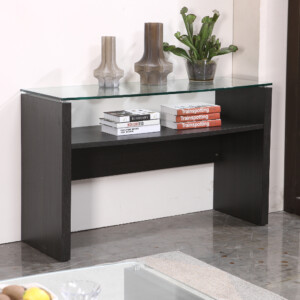 KINWAI: Zuma Console Table (Glass Top): 130x51x80cm #32240-852