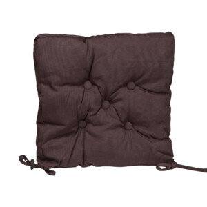 Domus: Canvas Chair Pad; (40x40+3)cm, Brown