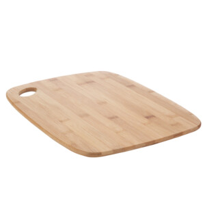 Cunnah Bamboo Cutting Board: (38x30.5x1)cm, Natural