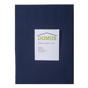 DOMUS: Duvet Cover: Single, 250 100% Cotton: 160x200