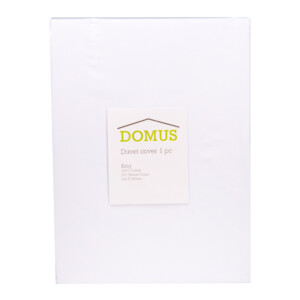 Domus: Duvet Cover: King, 250 100% Cotton: (260x240)cm, White
