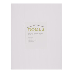 DOMUS: Duvet Cover: Queen, 250 100% Cotton Stripe: 225x220
