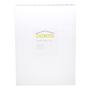 Domus: Duvet Cover: Super King 250 100% Cotton Stripe: (260x270)cm