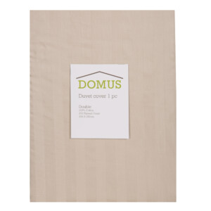 DOMUS: Duvet Cover: Double, 1pc, 250TC-2.0 Cotton Striped: 200x200cm