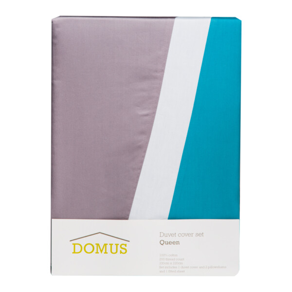 Domus: Queen Duvet Cover Set: 4pcs: (220x230)cm