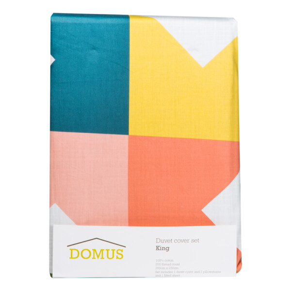Domus: King Duvet Cover Set: 4pcs: (230x260)cm