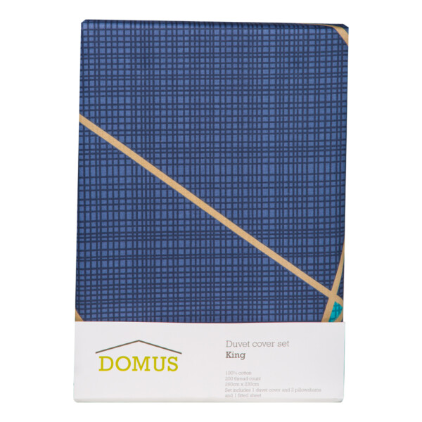 Domus: King Duvet Cover Set: 4pcs: (230x260)cm
