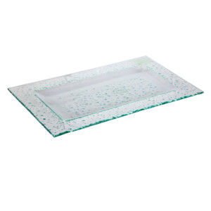 Domus: Decorative Glass Plate: 21x36cm Ref.YQR7941-2