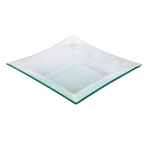 Domus: Decorative Glass Plate: 24x24x4.5cm Ref.YQR7078-1