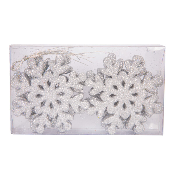 Decoration: Eva Snowflake, 7.5cm, Set 6pcs #D08-B7127S