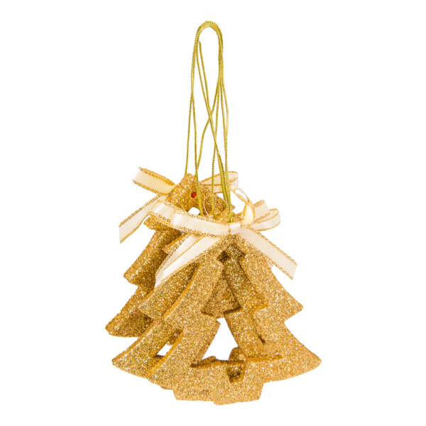 Decoration: Eva Tree, 8cm Set 6pcs #D08-B7140G