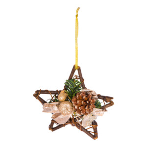Decoration: Star, 6inch #D13-3000/4