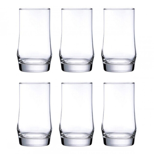 Scirocco Rock: Long Drinking Glass Set: 6pc, 410ml