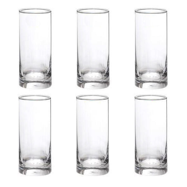 Trinity:Hi Ball:Clear Glass Set: 6pc, 380ml