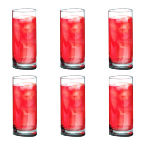 Trinity:Hi Ball:Clear Glass Set: 6pc, 380ml