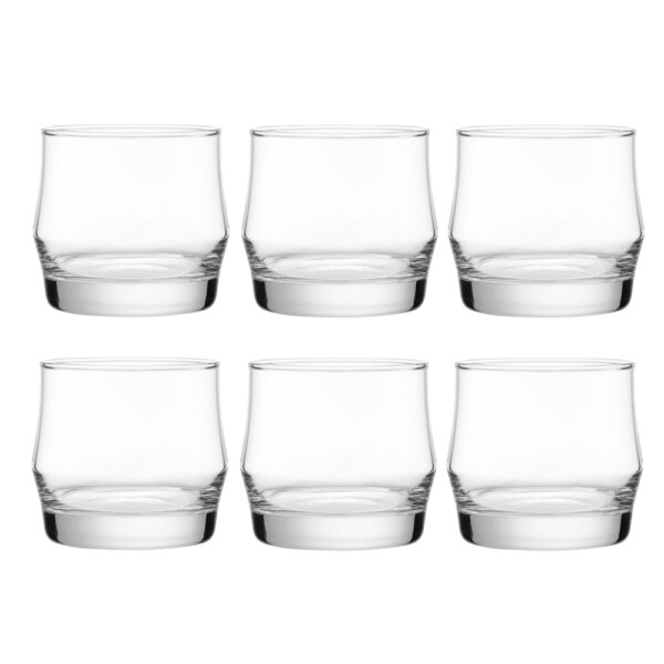 Scirocco Rock: Clear Glass Set: 6pc, 340ml