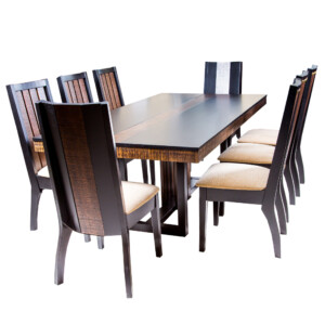 HOTWIN: SP FOREST: Dining Table (2.1M) + 6 Forest Chairs + 2 Bali Chairs