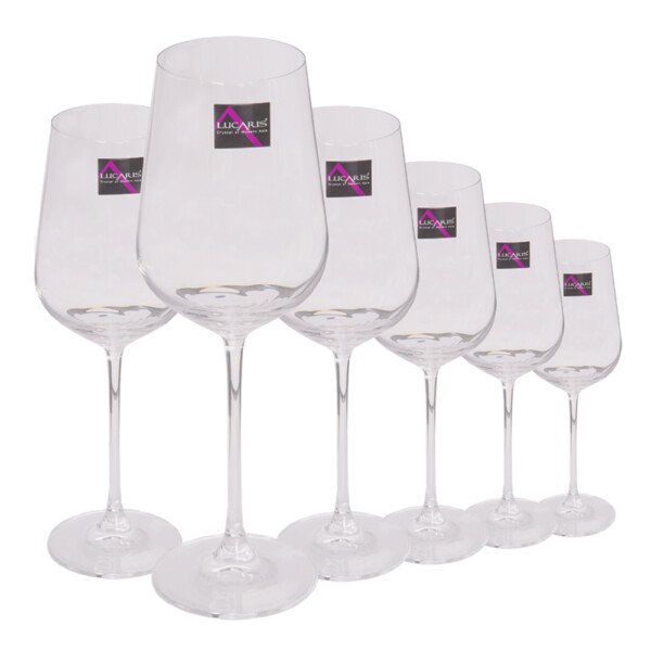 HK HIP-Cabernet: Stem Glass Set-545ml: 6pcs