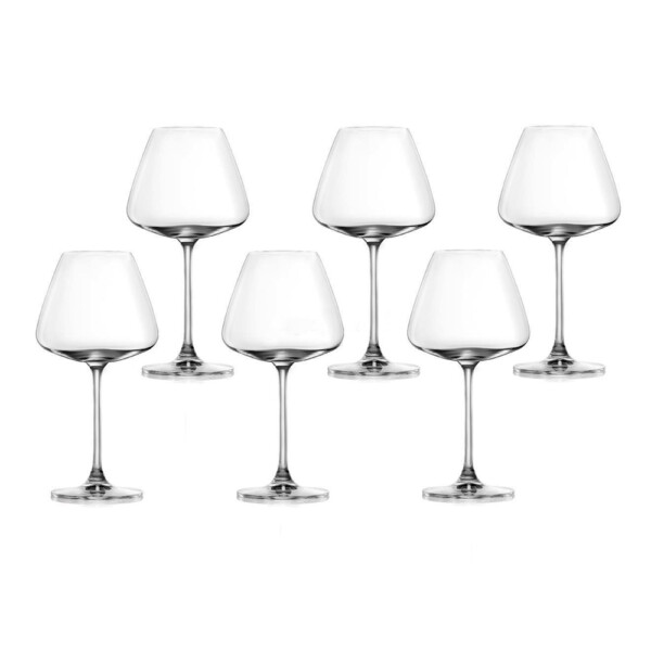 Desire-Elegant Red: Stem Glass Set 590ml: 6pcs