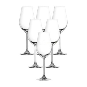 Desire-Crisp White: Stem Glass Set 365ml: 6pcs